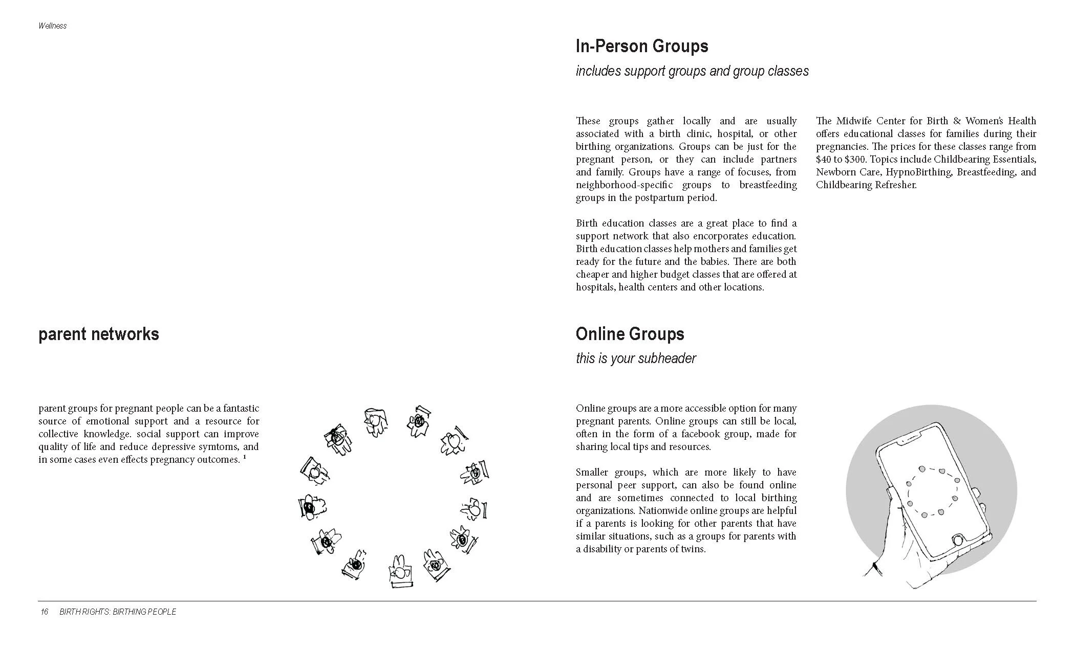 Support and Wellbeing zine page 9