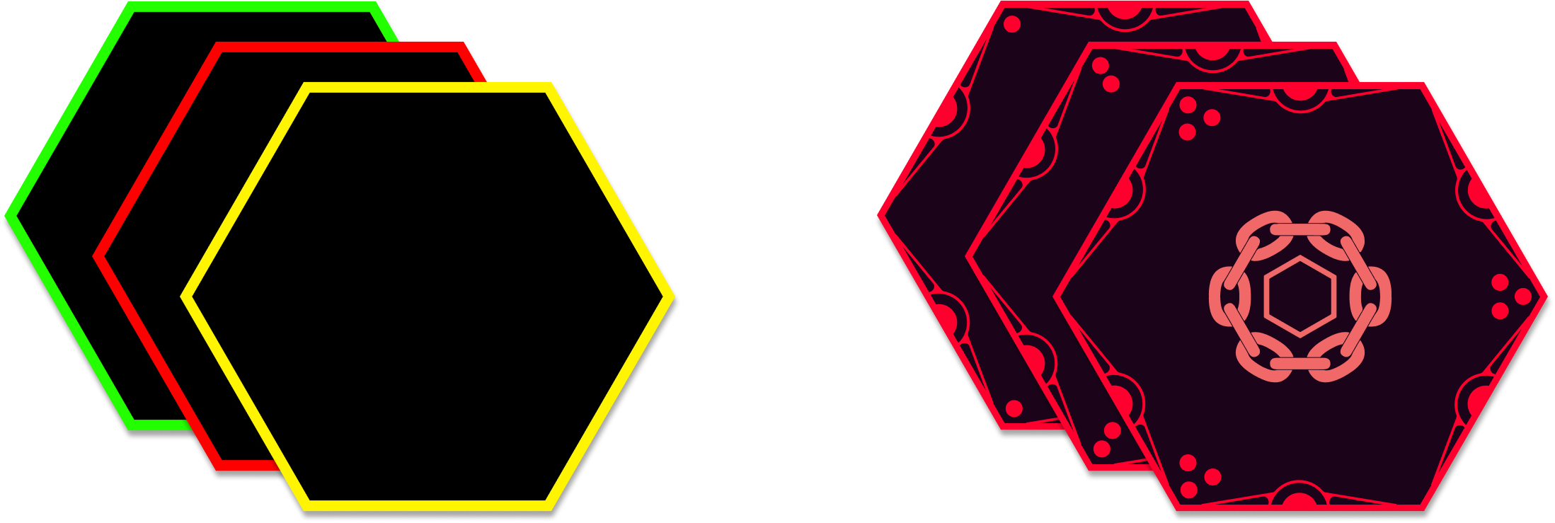 Old versus new tile frame design